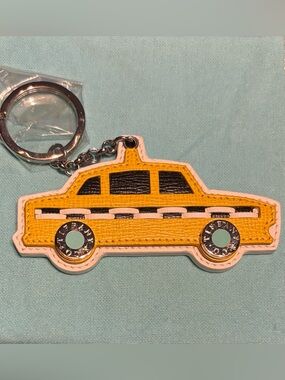 NWT Tiffany & Co. Yellow Taxi Car Keychain Charm